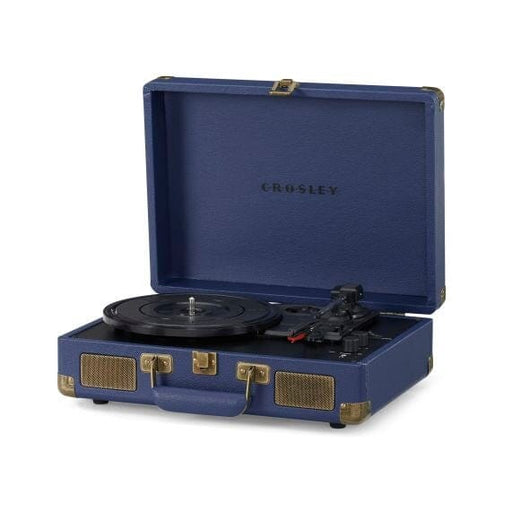 Crosley Cruiser Deluxe Plus Portable Record Player with Bluetooth Turntables Crosley Navy 