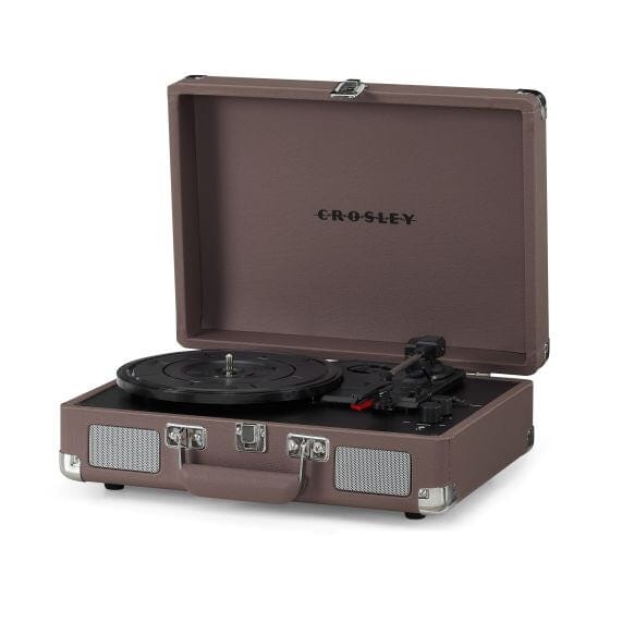Crosley Cruiser Deluxe Plus Portable Record Player with Bluetooth Turntables Crosley Purple Ash 