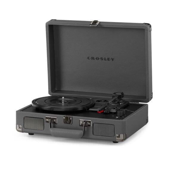 Crosley Cruiser Deluxe Plus Portable Record Player with Bluetooth Turntables Crosley Slate 