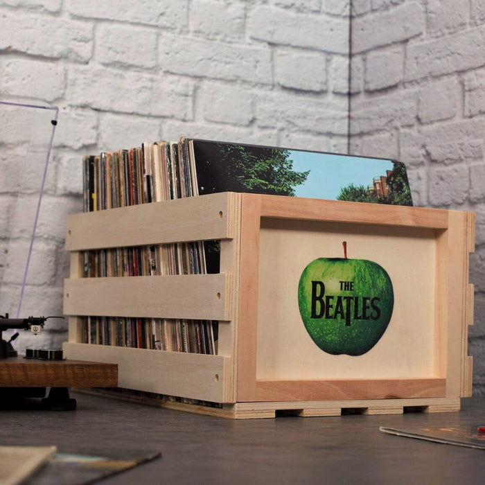 Crosley The Beatles Record Storage Crate - Apple Turntable Accessories Crosley 