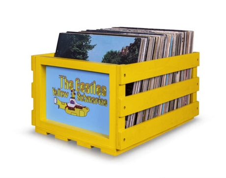 Crosley The Beatles Record Storage Crate - Yellow Submarine Turntable Accessories Crosley 