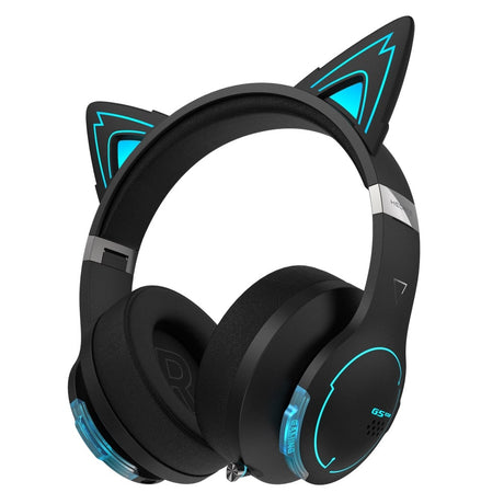 Edifier G5 BT Wireless Low Latency Gaming Headset with Cat Ears Headphones Edifier Black 