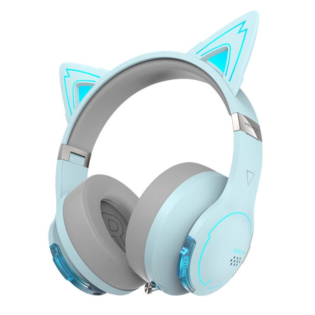 Edifier G5 BT Wireless Low Latency Gaming Headset with Cat Ears Headphones Edifier Sky Blue 