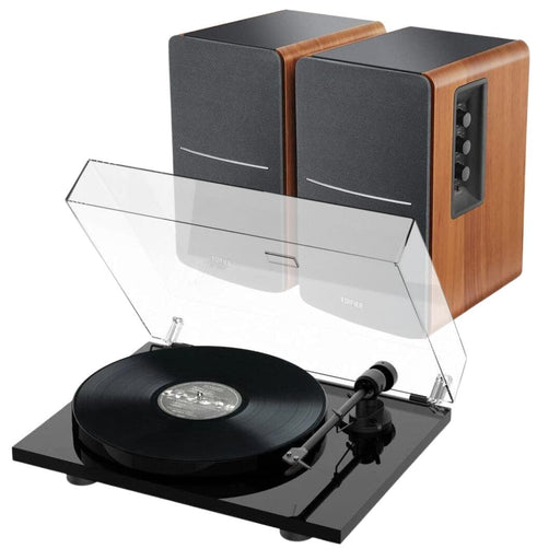 Edifier R1280DBs & Pro-ject E1 Phono Turntable & Speaker Bundle Turntable Bundles Edifier Wood Standard Black