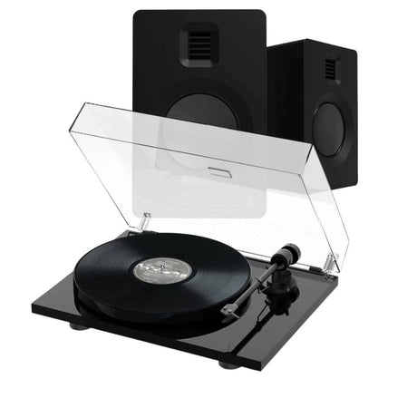 Kanto Audio KA-TUKMW & Pro-Ject E1 Phono Turntable & Speaker Bundle Turntable Bundles Kanto Audio Black Standard Black