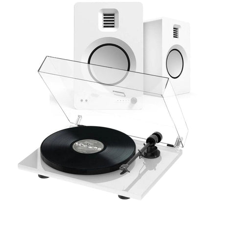 Kanto Audio KA-TUKMW & Pro-Ject E1 Phono Turntable & Speaker Bundle Turntable Bundles Kanto Audio White Standard White
