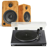 Kanto Audio YU6 Bluetooth Speaker & TEAC TN-180BT Turntable & Speaker Bundle Turntable Bundles TEAC Bamboo Black 