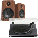 Kanto Audio YU6 Bluetooth Speaker & TEAC TN-180BT Turntable & Speaker Bundle Turntable Bundles TEAC Walnut Black 