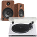 Kanto Audio YU6 Bluetooth Speaker & TEAC TN-180BT Turntable & Speaker Bundle Turntable Bundles TEAC Walnut White 