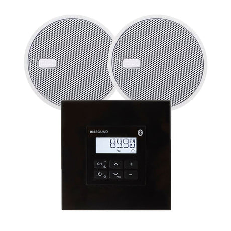 KB Sound In Wall Premium FM/DAB Radio & Bluetooth Ceiling Speaker System (2.5" - 5") In Ceiling Speaker Systems KB Sound Black 2.5" 