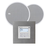 KB Sound In Wall Premium FM/DAB Radio & Bluetooth Ceiling Speaker System (2.5" - 5") In Ceiling Speaker Systems KB Sound Silver 5" 