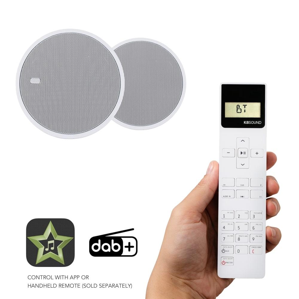 KB Sound Select Star DAB/FM Radio & Bluetooth 2.5" Ceiling Speaker System Ceiling Speaker Systems KB Sound Yes Please 