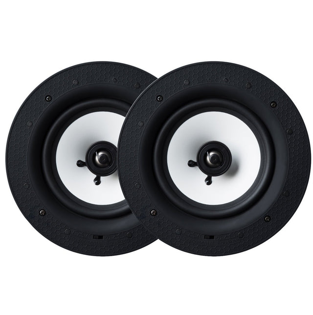 Lithe Audio 6.5" 2 Way Passive IP44 Waterproof Ceiling Speakers (Pair) Custom Install Speakers Lithe Audio 