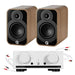 Mission 778X Amplifier + Q Acoustics 5010 Bookshelf Speakers Bundle Bookshelf Speakers Q Acoustics Oak 