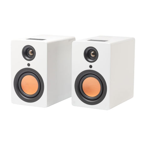 Mitchell Acoustics uStream One Bluetooth Bookshelf Speakers (Pair) Active Speakers Mitchell Acoustics White 
