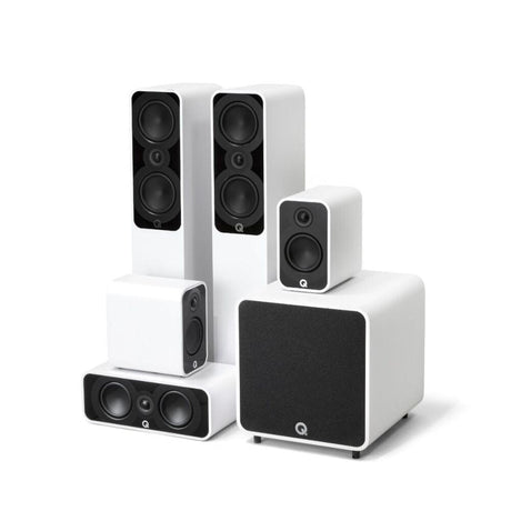 Q Acoustics 5040 5.1 Home Cinema Speaker Bundle Home Cinema Systems Q Acoustics White 