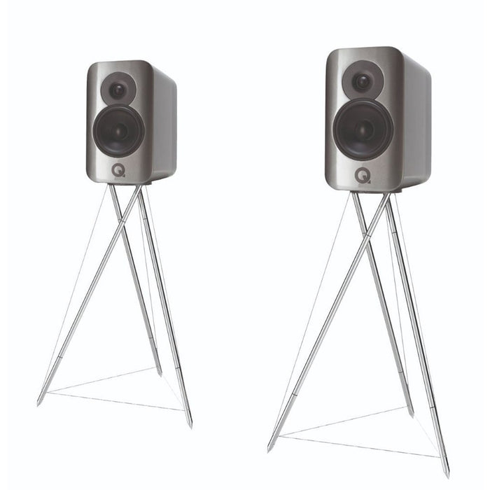 Q Acoustics Concept 300 (Pair) Bookshelf Speakers Q Acoustics Silver Yes 