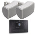 Q Acoustics E120 Outdoor Speaker HiFi System with Bluetooth/DAB+/FM Outdoor Speaker Systems Q Acoustics Black White 