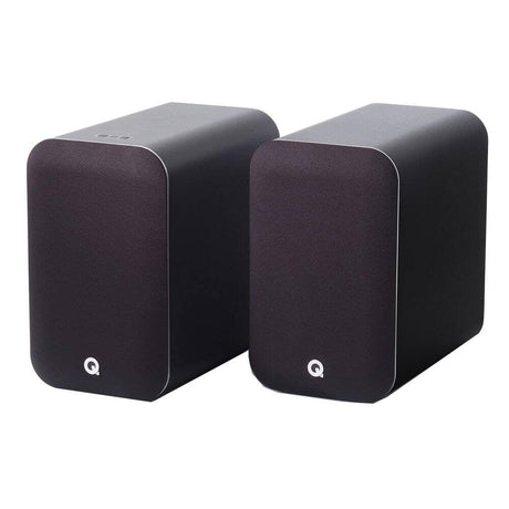 Q Acoustics M20 130W Powered Bookshelf Speakers with Bluetooth, USB, RCA, Optical, Sub Out Active Speakers Q Acoustics Black 