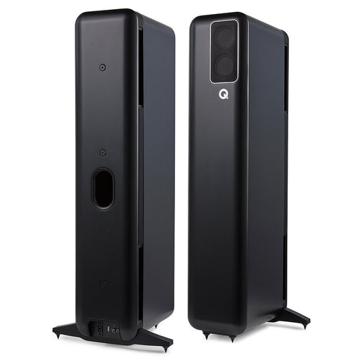 Q Active 400 Wifi & Bluetooth Active Floor Standing Speakers - Google Home Active Speakers Q Acoustics Black 