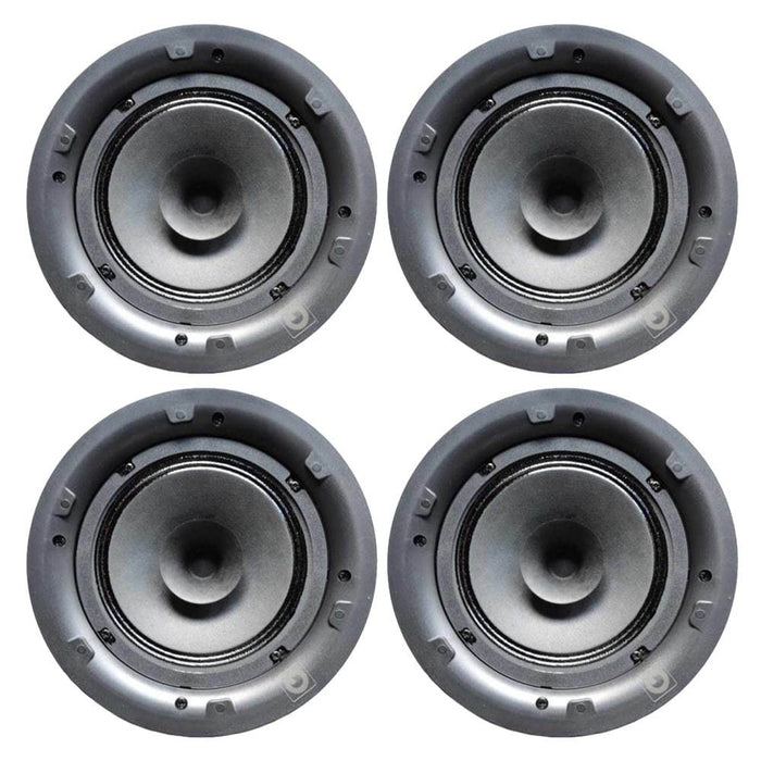 Q Install QI65CB 6.5" In Ceiling Speakers with Magnetic Grille (Four Pack) Custom Install Speakers Q Install 