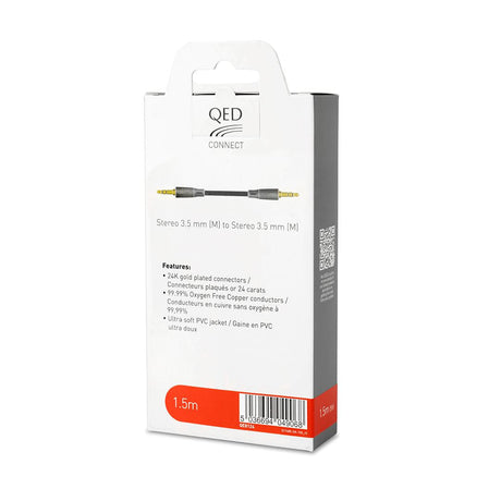 QED Connect 3.5mm Jack - 3.5mm Jack Cable (1.5m - 3m) Interconnects QED 