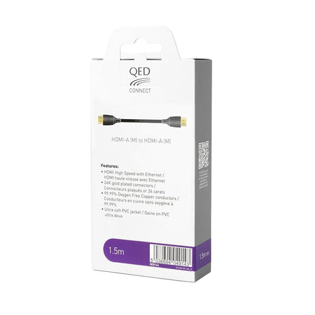 QED Connect 4K HDMI Cable - High Speed with Ethernet - 3m Interconnects QED 