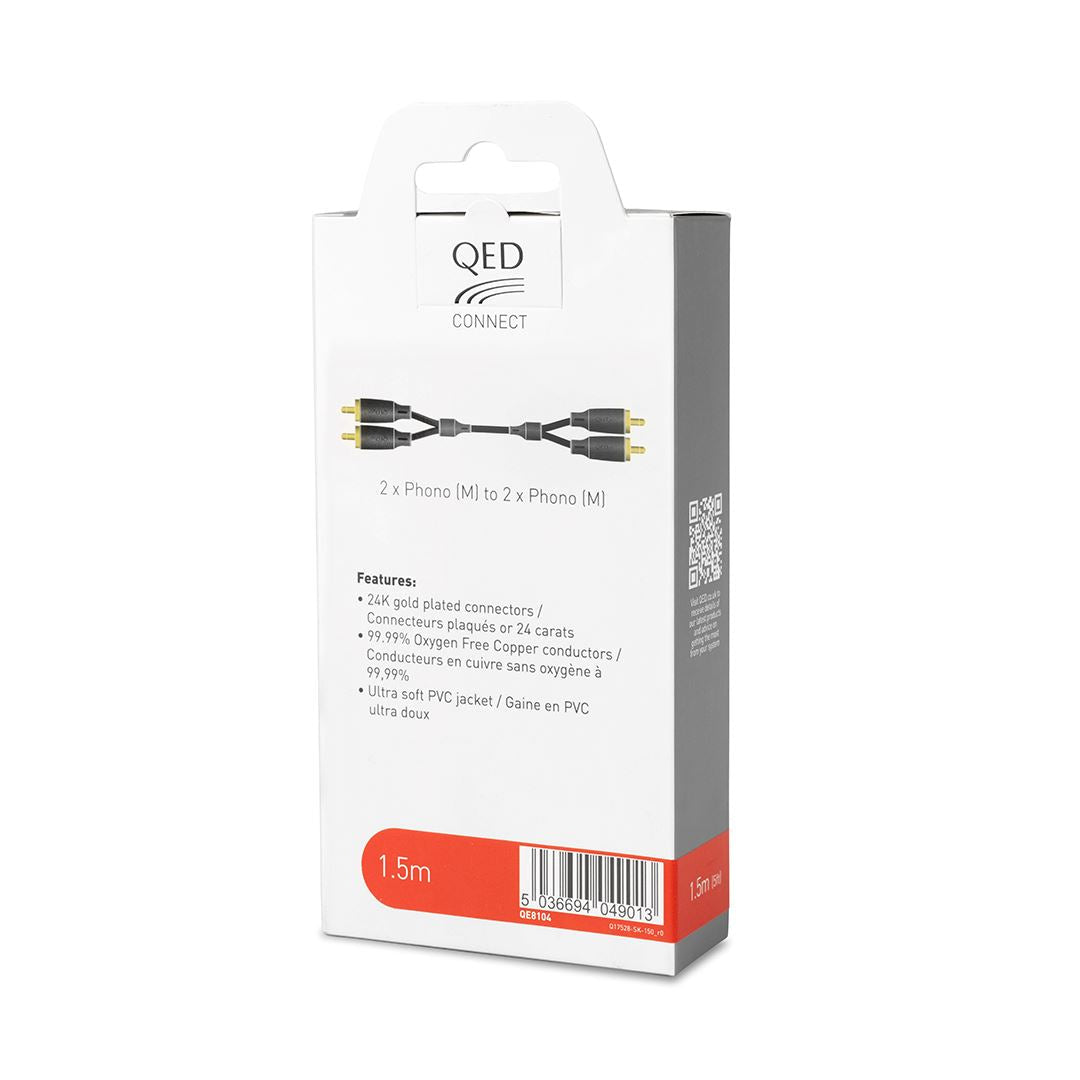 QED Connect Phono - Phono Cable (0.75m - 3m) Interconnects QED 