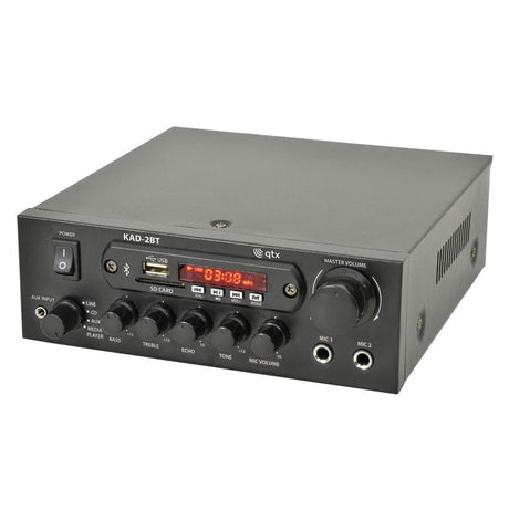 QTX KAD-2BT Digital Stereo Amplifier with Bluetooth, FM Radio & SD Card Amplifiers QTX 