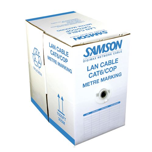 SAMSON Pure Copper LSZH CAT6 Network Cable - HDBaseT - Various Colours - 305m Cables SAMSON 