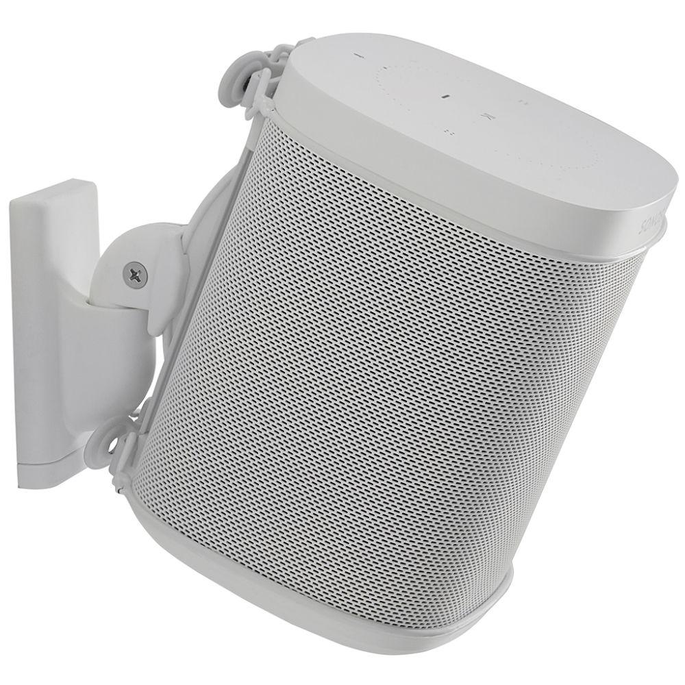 Sanus Wireless Speaker Swivel & Tilt Wall Mount For Sonos ONE, Play:1 & Play:3 - (Single) Speaker Brackets & Stands Sanus White 