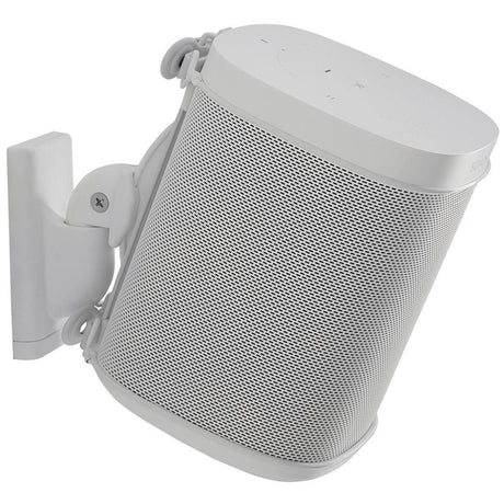Sanus Wireless Speaker Swivel & Tilt Wall Mounts For Sonos ONE, Play:1 & Play:3 - (Pair) Speaker Brackets & Stands Sanus White 