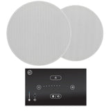 Systemline E50 6.5" Bluetooth Ceiling Speaker System - Gloss Black Ceiling Speaker Systems Systemline One Pair Standard 