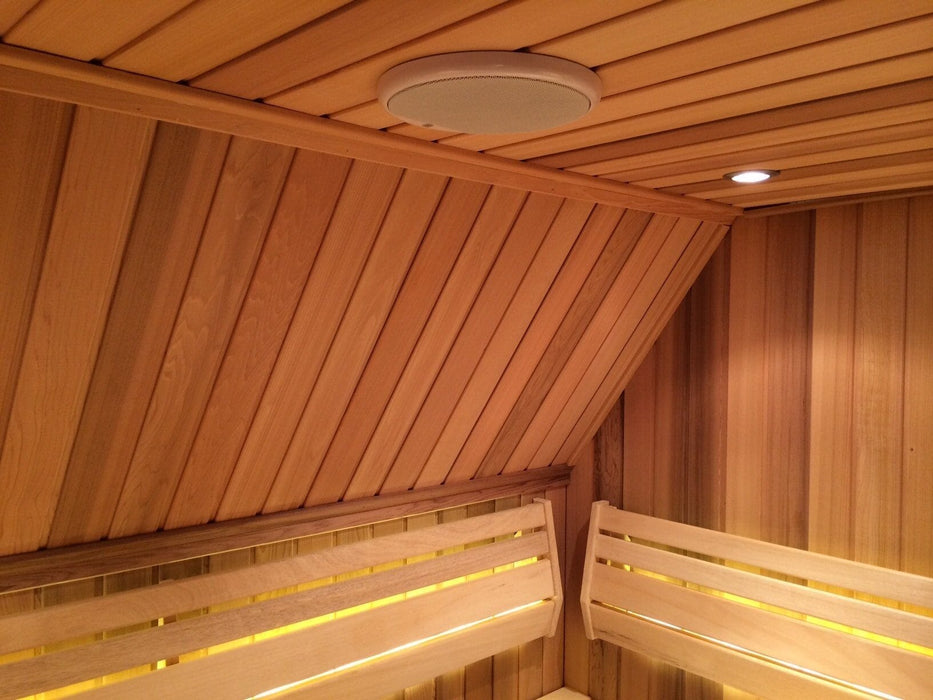 Systemline E50 Bluetooth Music System + APART CMAR5W 5" IP65 Ceiling Speaker For Sauna / Steam Room (Pair) In Ceiling Speakers Apart 