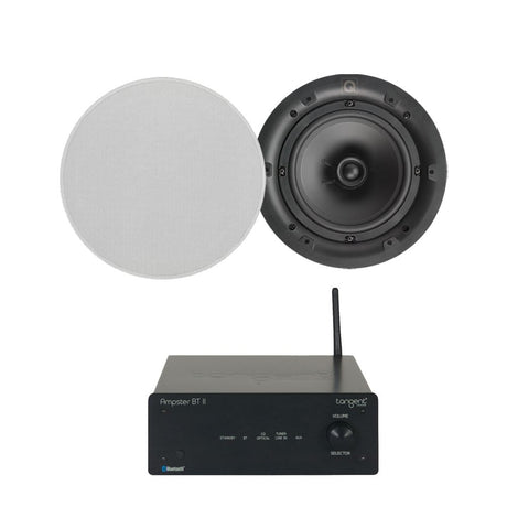 Tangent Ampster BT II Bluetooth Amplifier with Q Acoustics 6.5" Ceiling Speakers (Pair) Ceiling Speaker Systems Tangent 