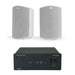 Tangent Ampster BT II with Polk Audio Atrium 4 Outdoor Speakers Outdoor Speaker Systems Tangent One Pair White 