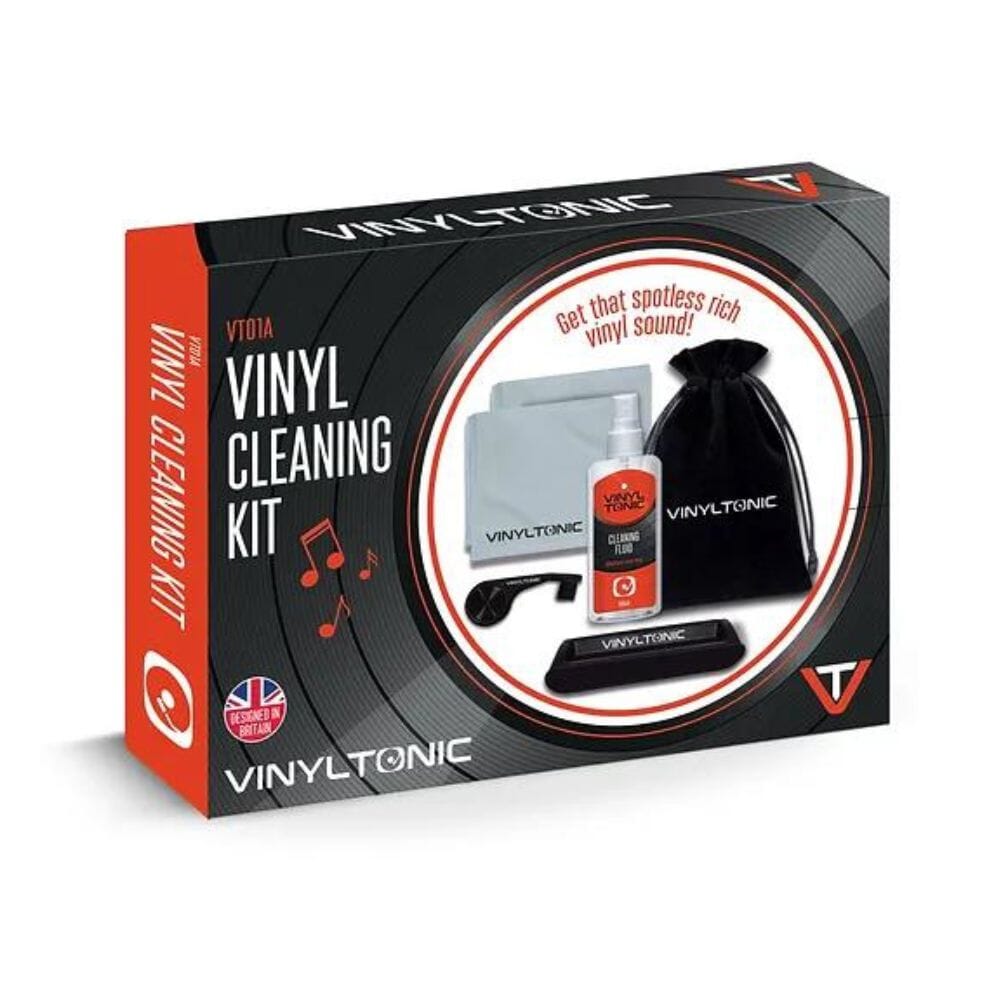 Vinyl Buddy Ultimate Vinyl Record Cleaning Kit | Includes: Record Cleaner,  Velvet Brush, Microfiber Brush, Stylus Brush & Storage Pouch - Restore 